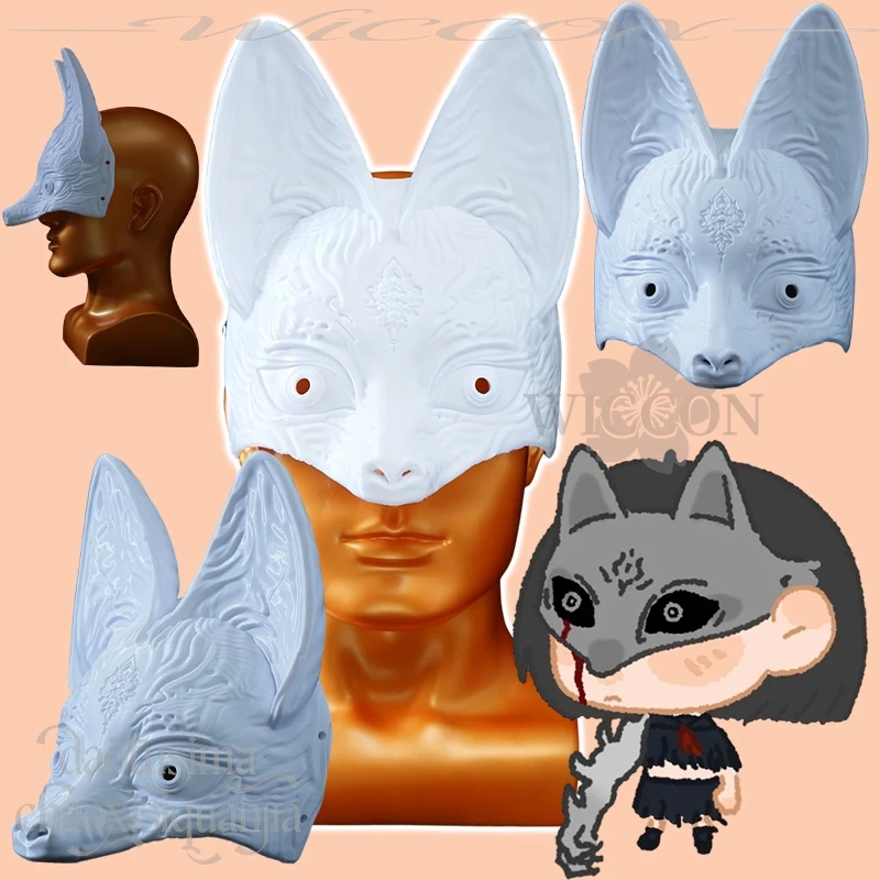 

Хинако Косплей Ужасы Аниме Игра F Белый DIY Раскраска 3D Полилактическая кислота Видимая маска Хэллоуин Рождество Реквизит Аксессуары