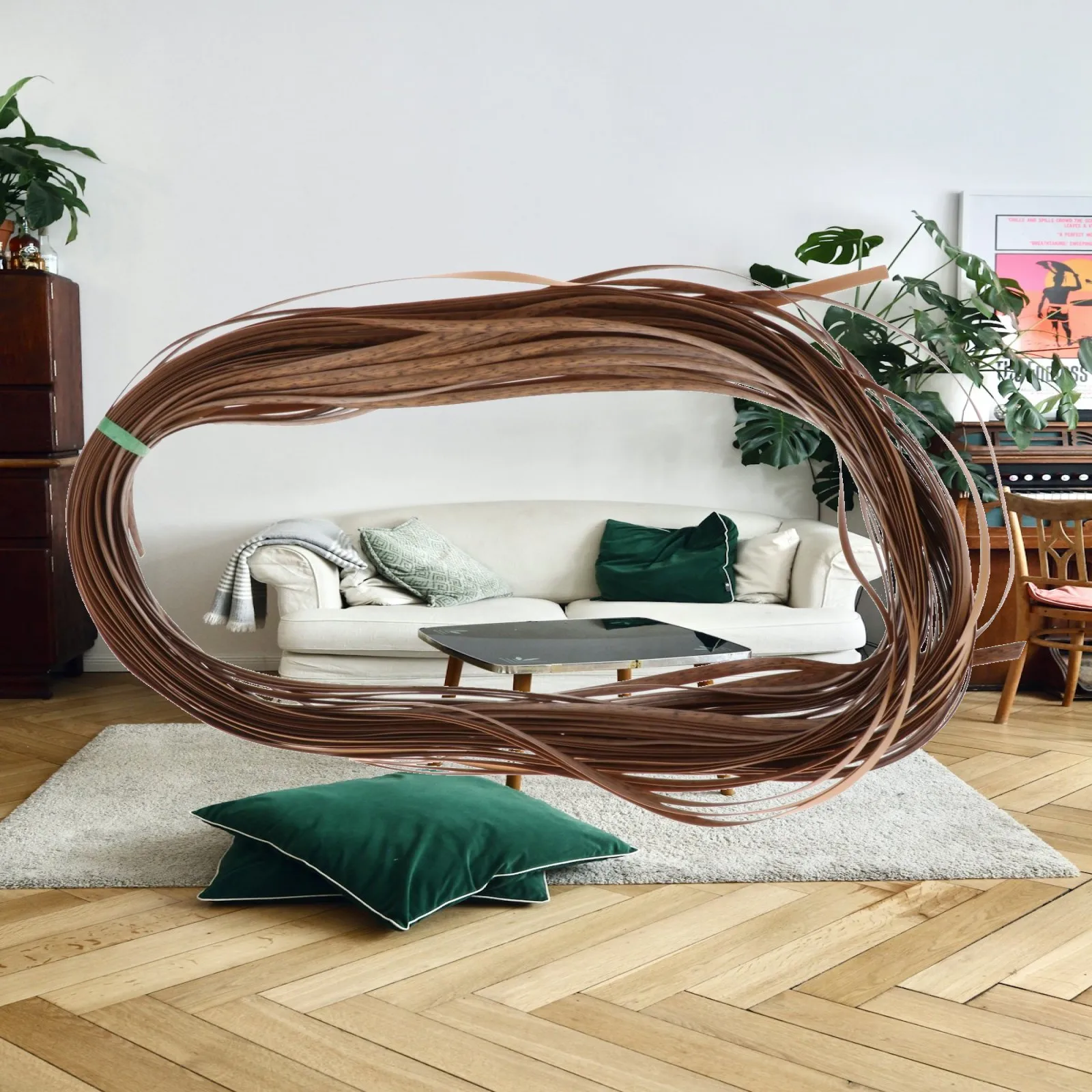 Garden Wicker Repair Kit Rattan Material Wicker Chair Repair Kit Portable DIY