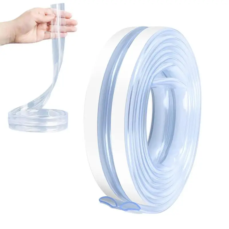 Children's Anti-collision Strip Transparent 6.6 FT Proofing Edge & Corner Guards With Double-Sided Tape DShaped Corner Protector