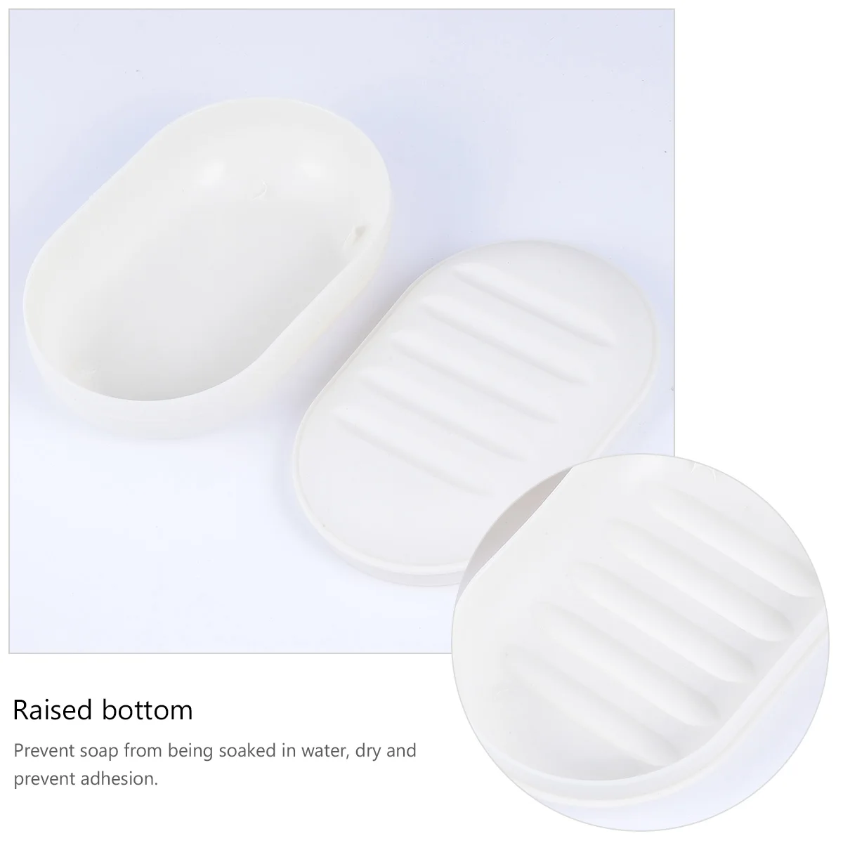 

8 Pcs Soap Dish Travel Plastic Case Holder Container Bathroom Tray Reusable Milk Kitchen Hotel