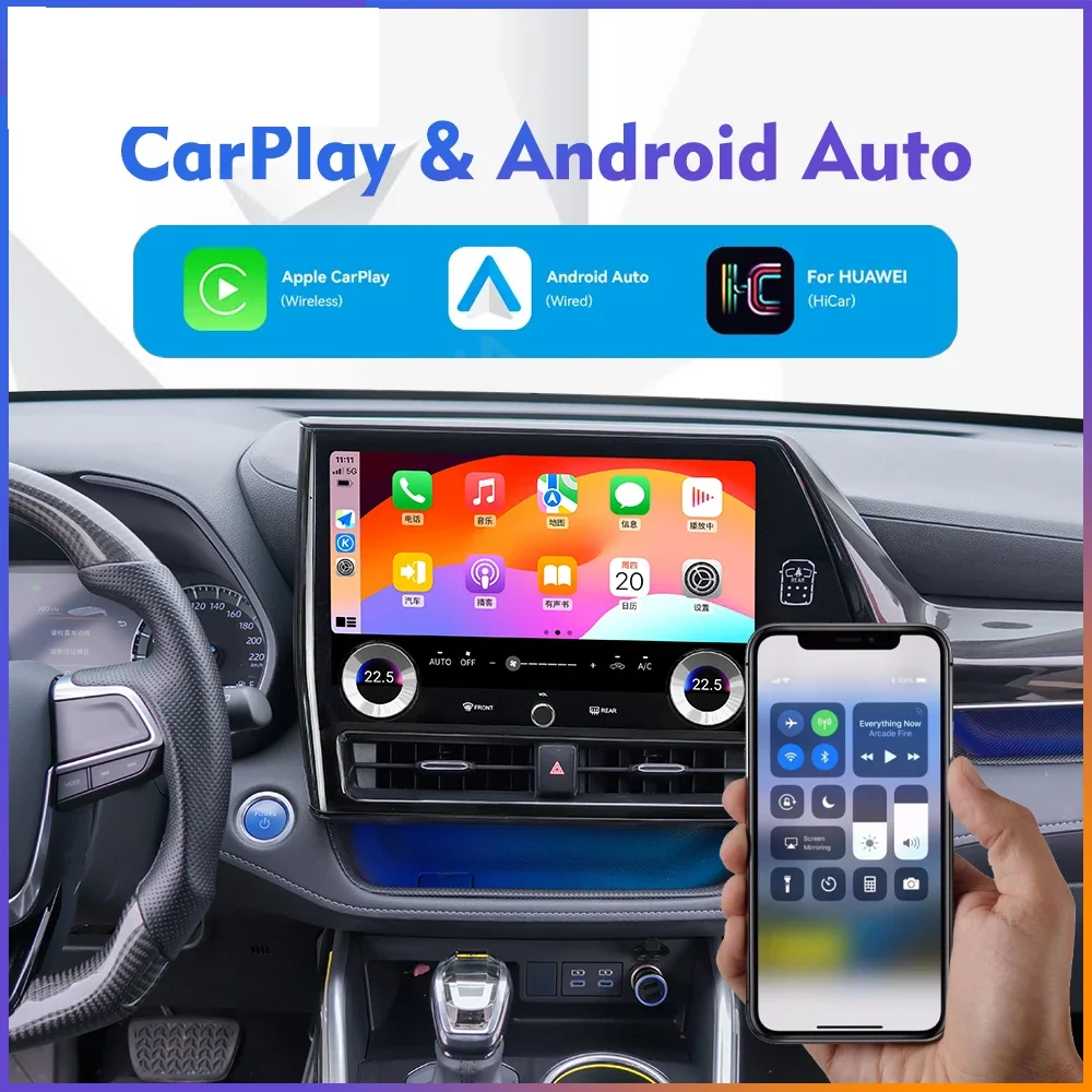 

Android 13 For Toyota Highlander 2021-2023 Wireless Carplay Car Radio Multimedia Player GPS Navigation Auto Stereo DSP Head Unit