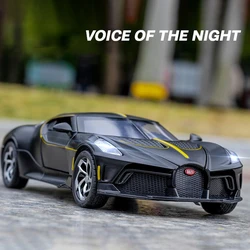 1:24 Scale La Voiture Noire Alloy Cars Models Toys Diecast Metal Vehicles Sports Car Model High Simulation Collection Kids Gifts