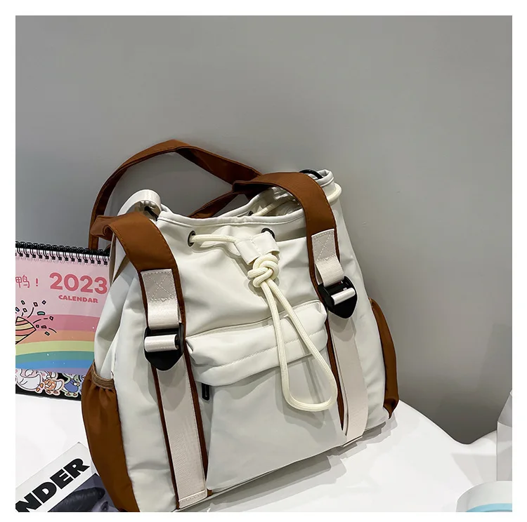 Hot Sell Large Capacity Tote Bag Color Contrast Shoulder Bag Women\'s Casual Handbag Female Simple Commuter Crossbody Bag