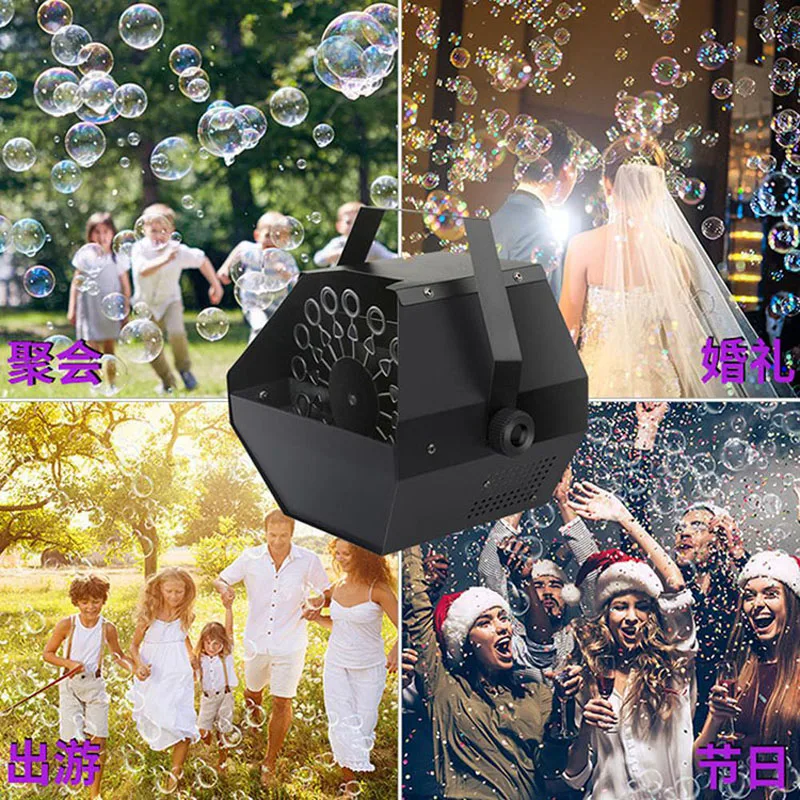 New arrived 60W stage Bubble Machine remote control for disco dj pub wedding party stage effect machine stage Bubble Machine