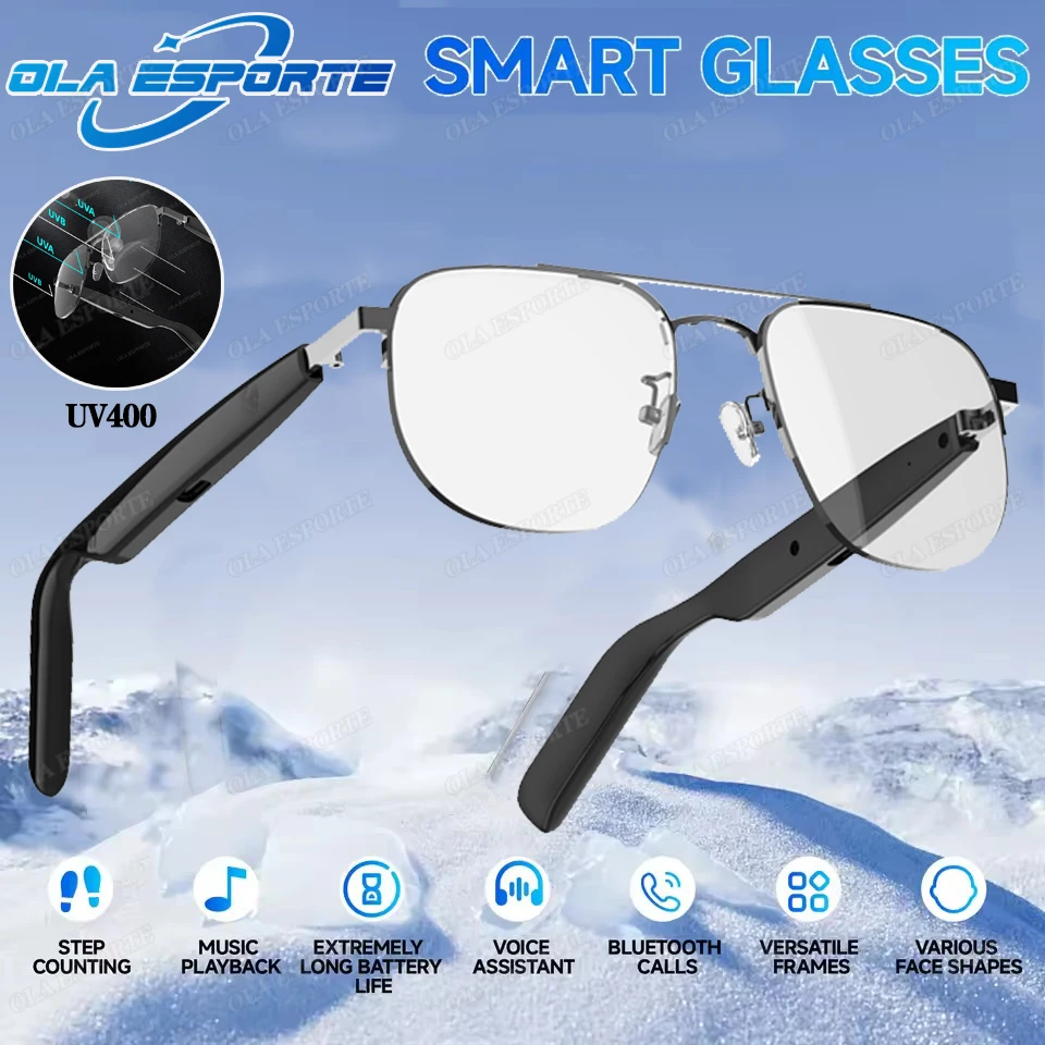 

NEW Bluetooth Smart Glasses Wireless Sunglasses Open Ear Headsets Waterproof Hands-Free Calling Sunglasses Full frame Men Women