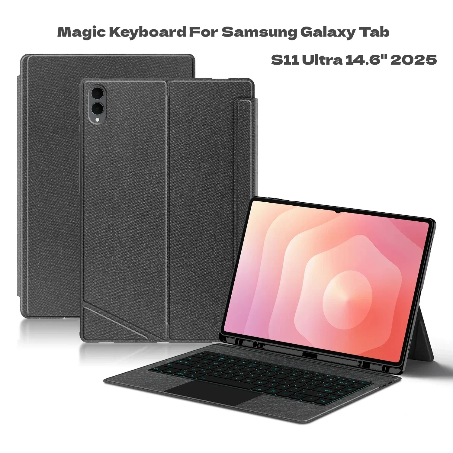 Backlight Magic Keyboard For Samsung Galaxy Tab S11 Ultra 14.6