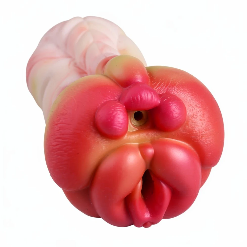Furry Male Masturbator Ass Beast Realistic Silicone Pocket Pussy Dual Channel Vagina Anus Monster Stroker Sex Toys for Adult Men