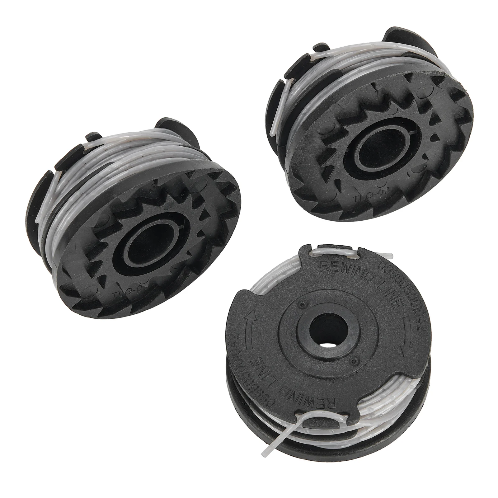 3pcs/set Line Spools Replacement For Greenworks Lawn Trimmers G40LT/ G40LTK2/ G40LTK2x / 2101507 Grass Trimmer Garden Power Tool