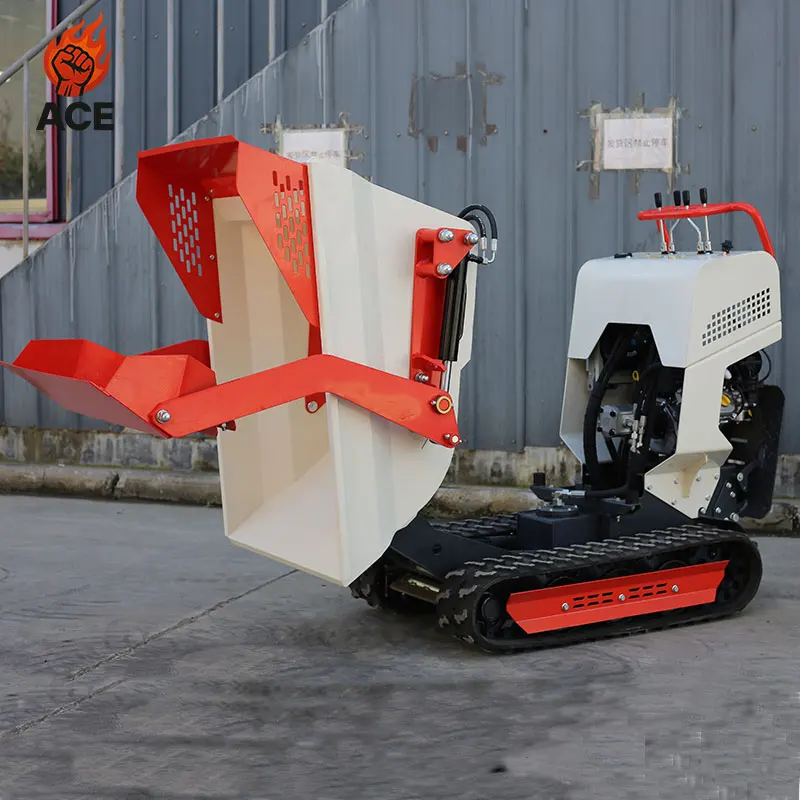 

Mini Crawler Dumper Hydraulic All Terrain Transporter Crawler Dumper 500kg 800kg customized Orchard Agricultural Crawler Dumper