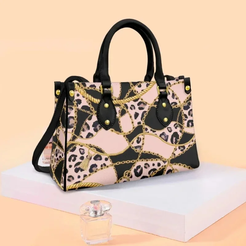 

Golden Baroque Pattern Custom Fashion Leather Women Tote Shoulder Bag Casual Small Messenger Bags for Girls Ladies Crossbody Bag