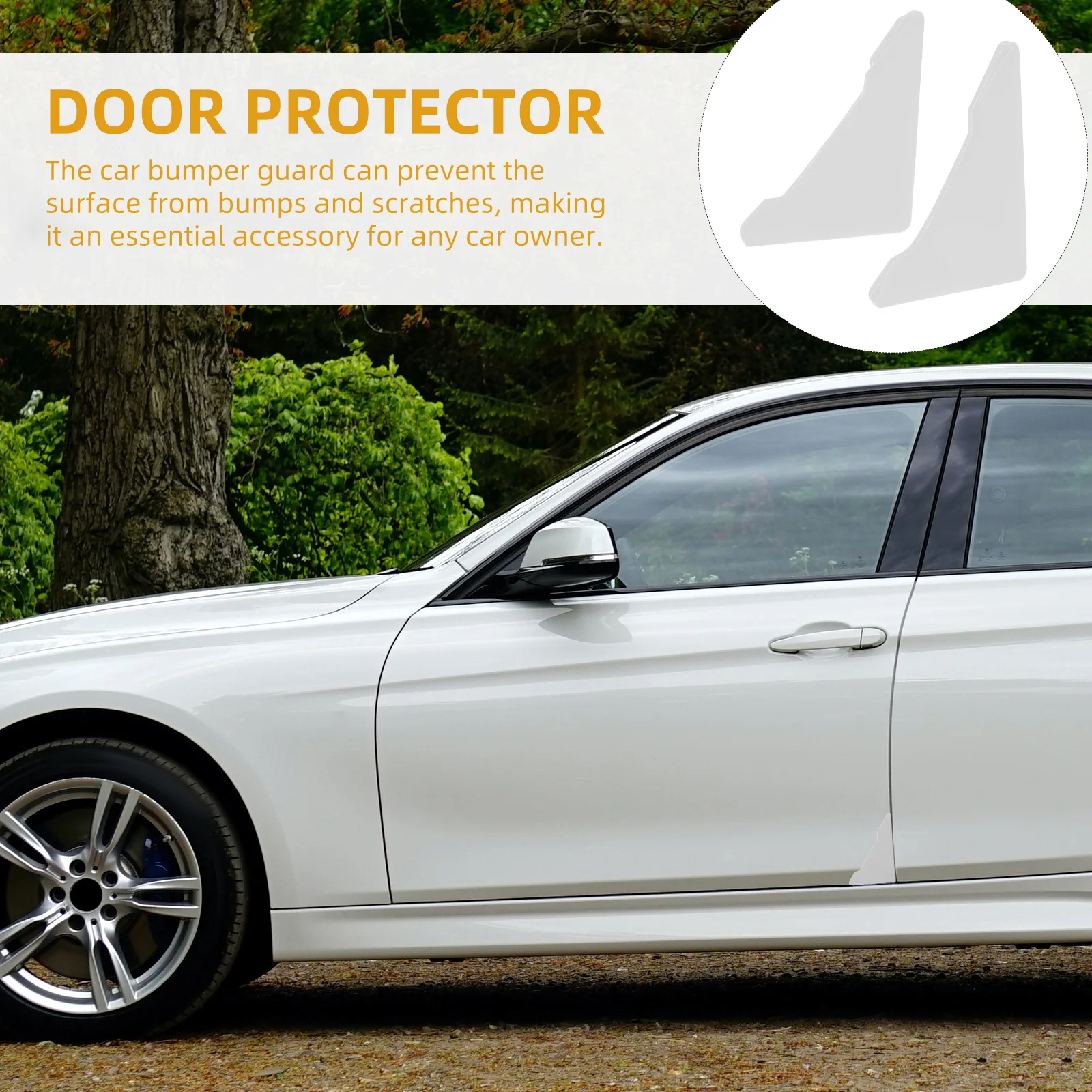

2Pcs Car Door Edge Guards Silicone Protection Anti-Collision Car Side Door Protector Bumper Guards for Vehicles