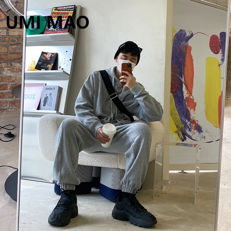 

UMI MAO Yamamoto Dark 2023 Autumn Winter New Couple Style Worn Alone Paired With A Hoodie Hoodie Two-piece Set Y2K