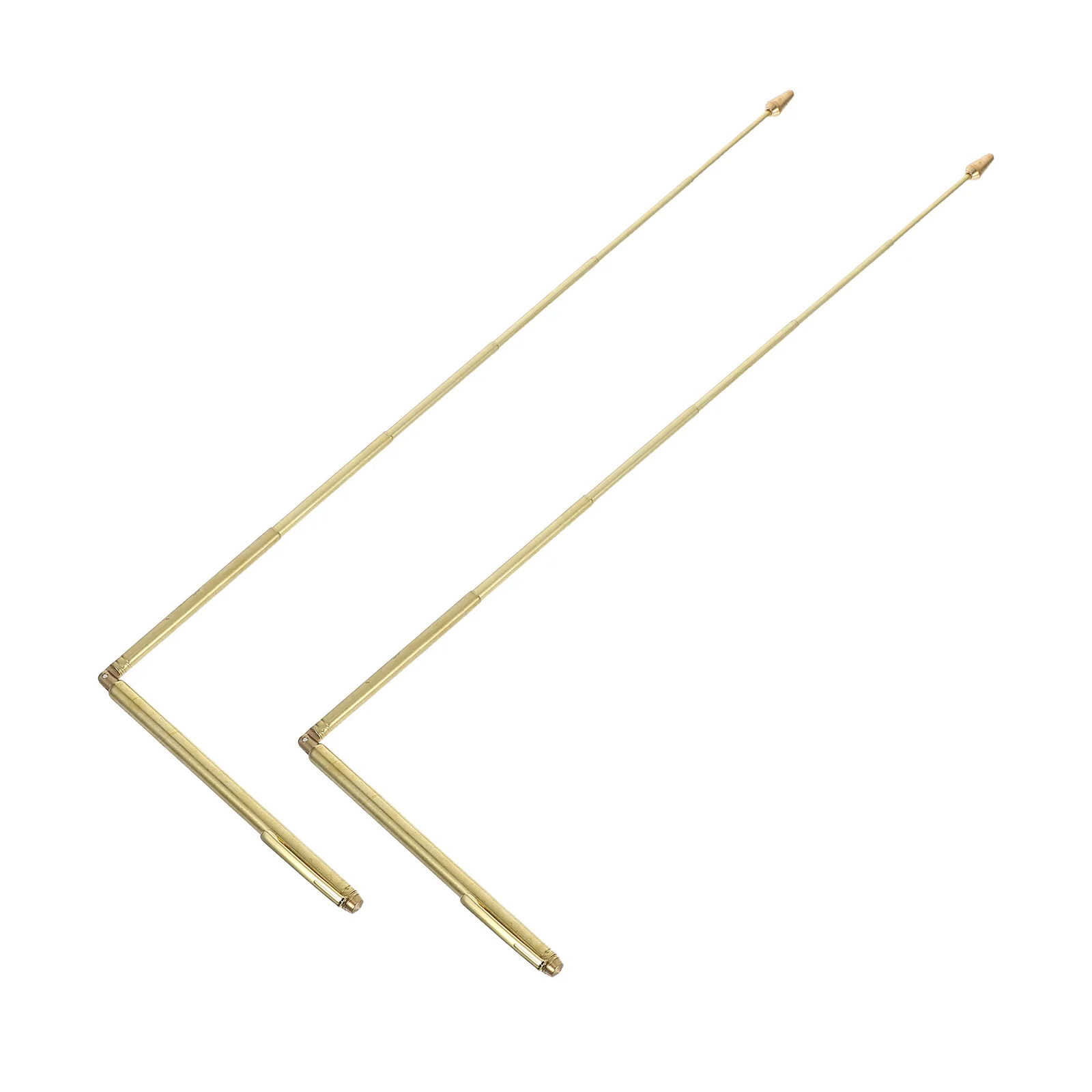 

2Pcs Brass Divining Rods Set Telescopic Portable Water Detection Dowsing Rods Metal Outdoor Treasure Hunting Tool