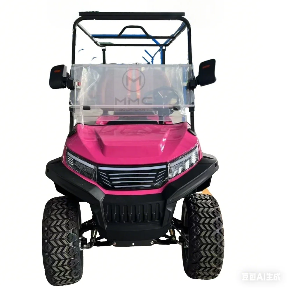 

Long Range Battery Powered 48v 60v Adults Golf Kart Electric Solar Panels 4 Seat Buggy Golf Caddy Cart Electric