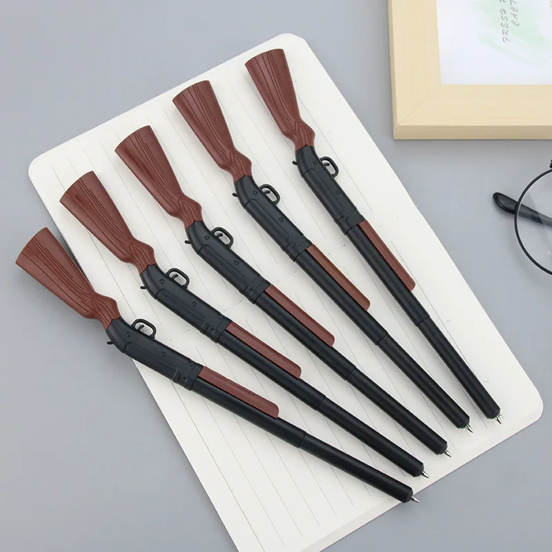 

5 шт. ручек-пистолетов с уникальным дизайном, плавное письмо, канцелярские товары, стильная ручка, забавный канцелярский прибор, шариковая ручка