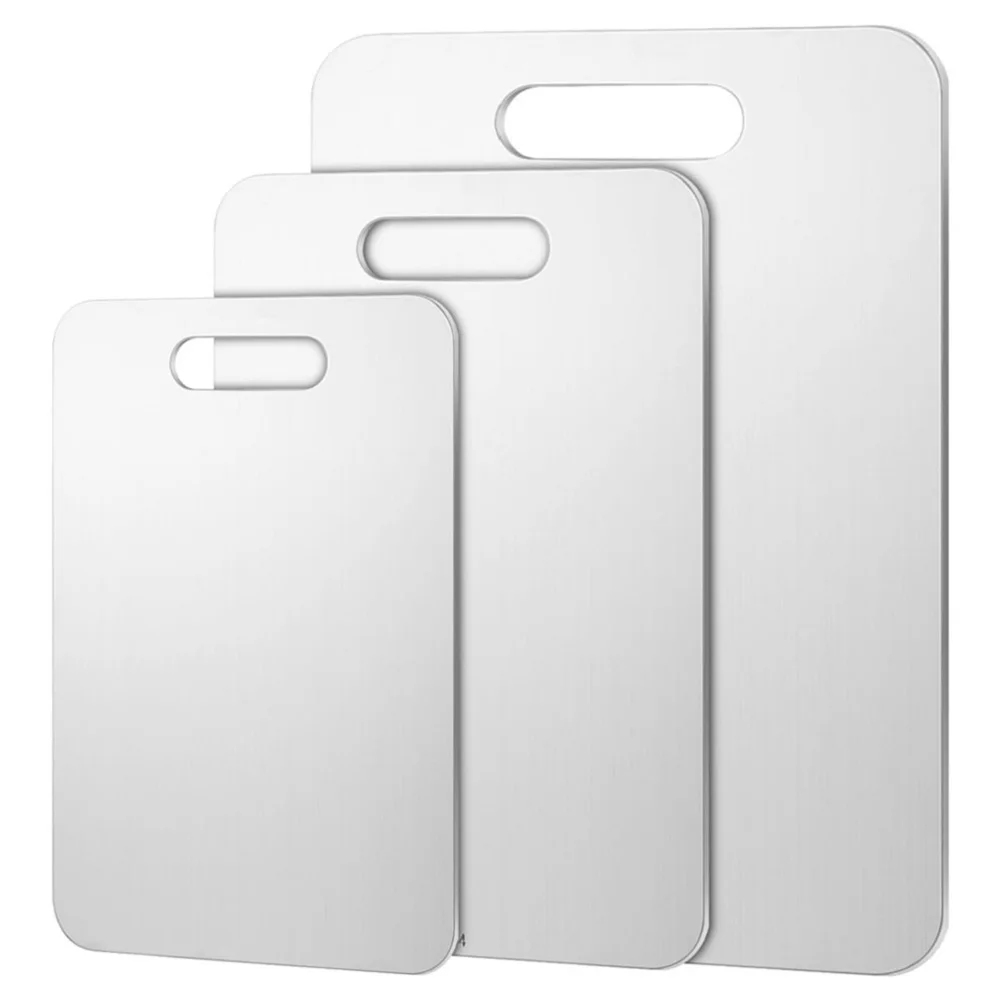 

1 Pack Cutting Boards for Kitchen with Handle Titanium Cutting Board Double Sided Cutting Boards for Meat Fruit & Vegetable