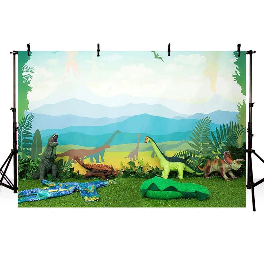 Avezano dinossauro tropical floresta tropical fotografia fundo selva menino retrato decoração de aniversário backdrops photo studio photozone