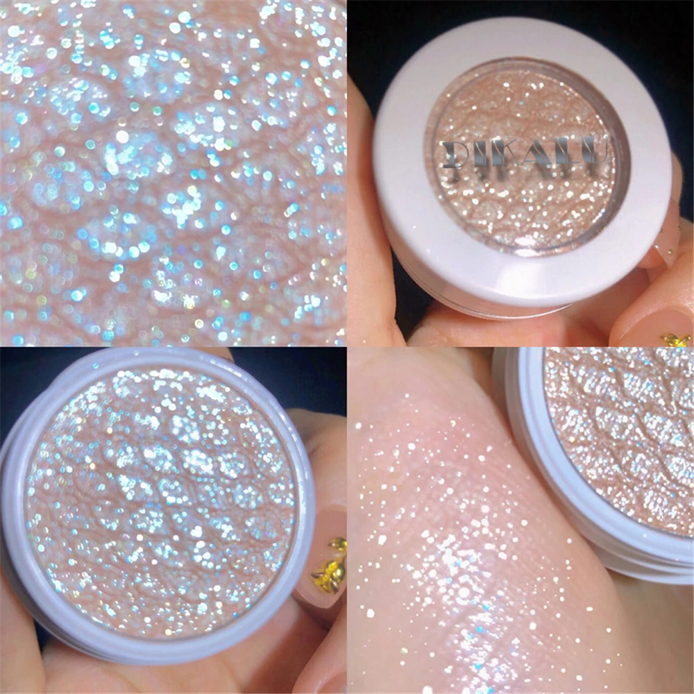 Paleta de sombras de ojos con diamantes, sombra de ojos con purpurina preciosa, resaltador brillante, sombra brillante, Cowherd Weaver, maquillaje de ojos para niñas