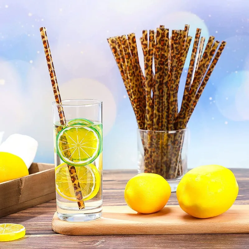 

10pcs Reusable PP Plastic Straws with Colorful Cartoon Patterns High-Quality Drinking Straws for Parties & Restaurants