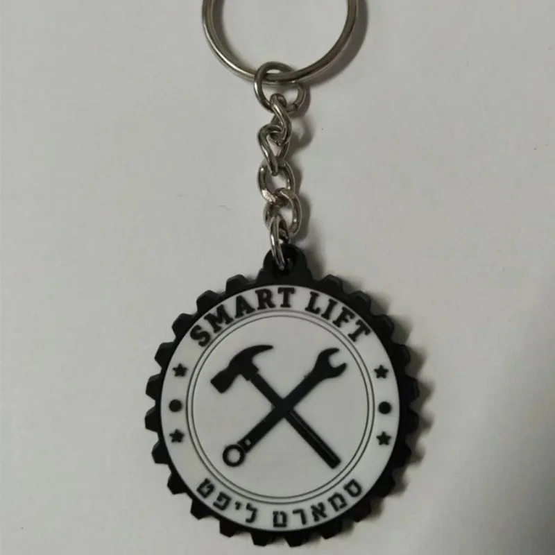 Personalizado redondo martelo Keychain pingente, chave titular acessórios, atacado, frete grátis