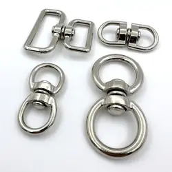 Metal Eight-Character Rotating Buckle Ring Anti-Knotting Dog Chain Buckle Connecting Ring DIY Jewelry Pendant Jewelry Accessory