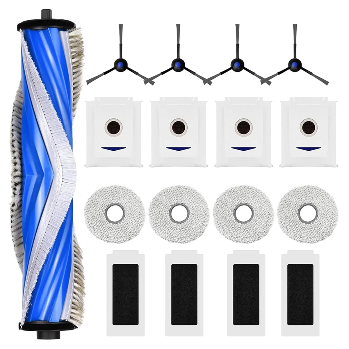 FZFZ สําหรับ T30 Pro Omni/T30 Omni เครื่องดูดฝุ่นหุ่นยนต์หลักแปรงด้านข้าง HEPA FILTER Mop ผ้าฝุ่นกระเป๋าอุปกรณ์เสริม