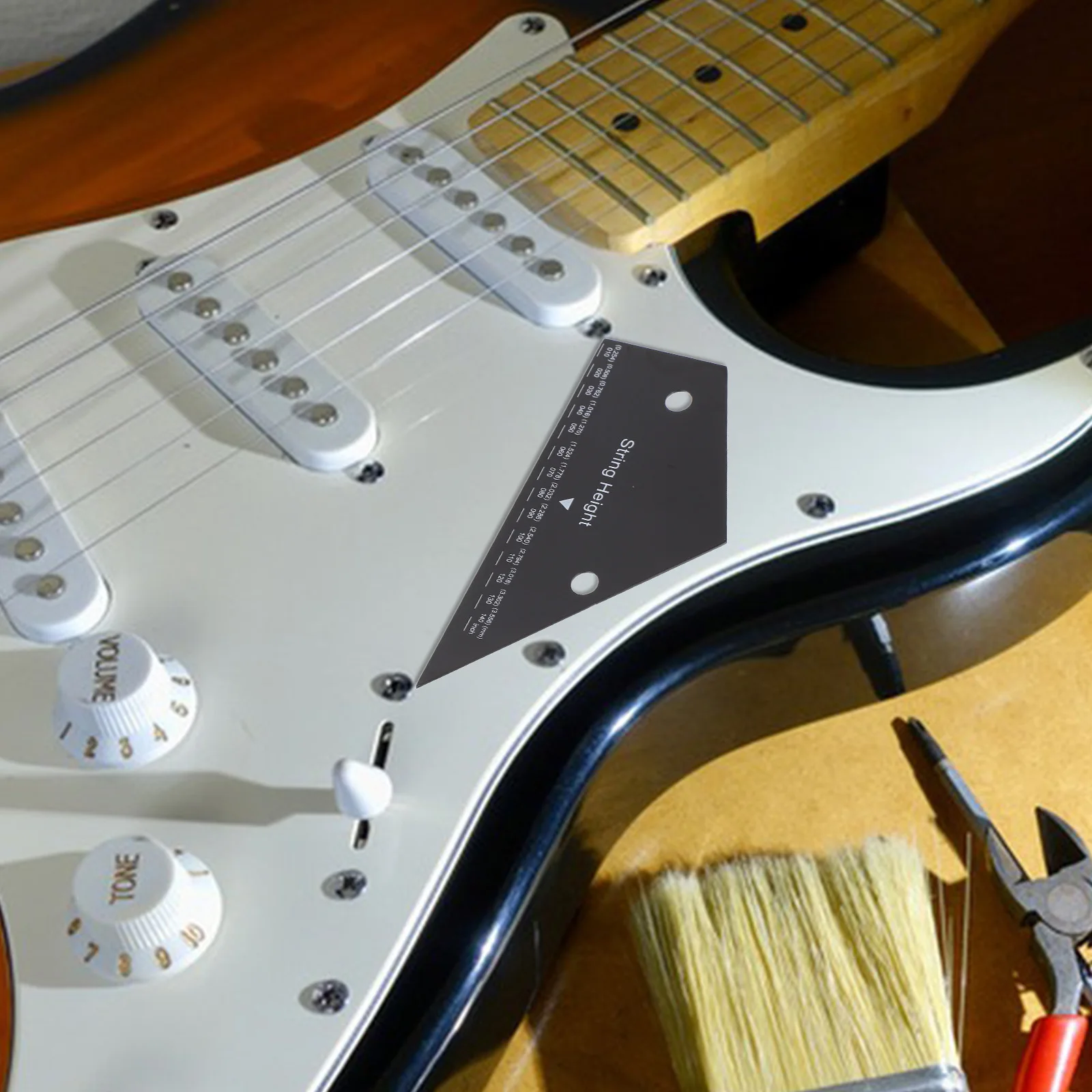 

Guitar String Action Gauge 6-String Electric Acoustic Bass Measuring Ruler Tool String Height Setup Guitar Tools Luthier