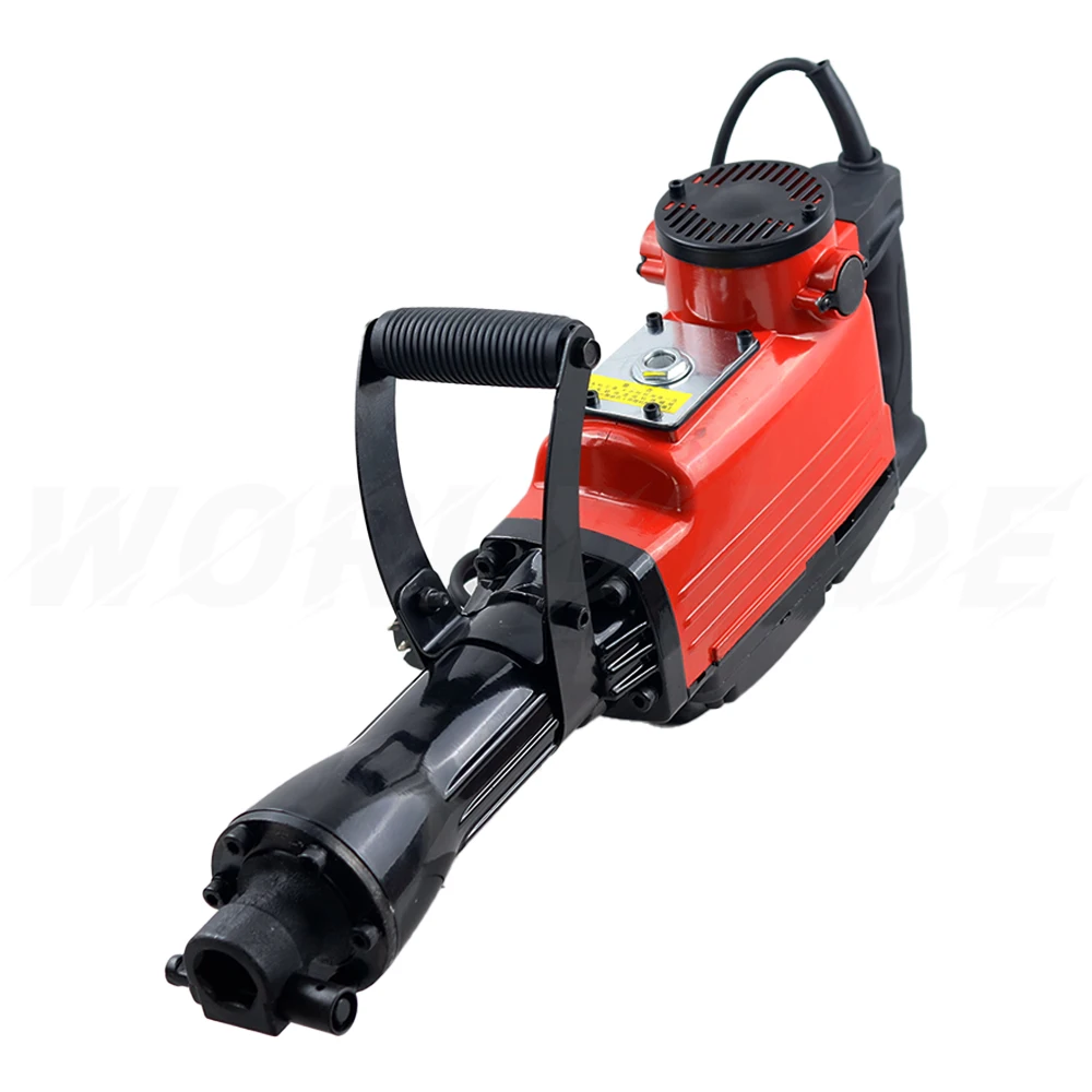 4000W Demolition Electric Jack Hammer Concrete Breaker Trenching Point & Chisel Bits Chisel Set with 2 Chisels Tool Box Wrench