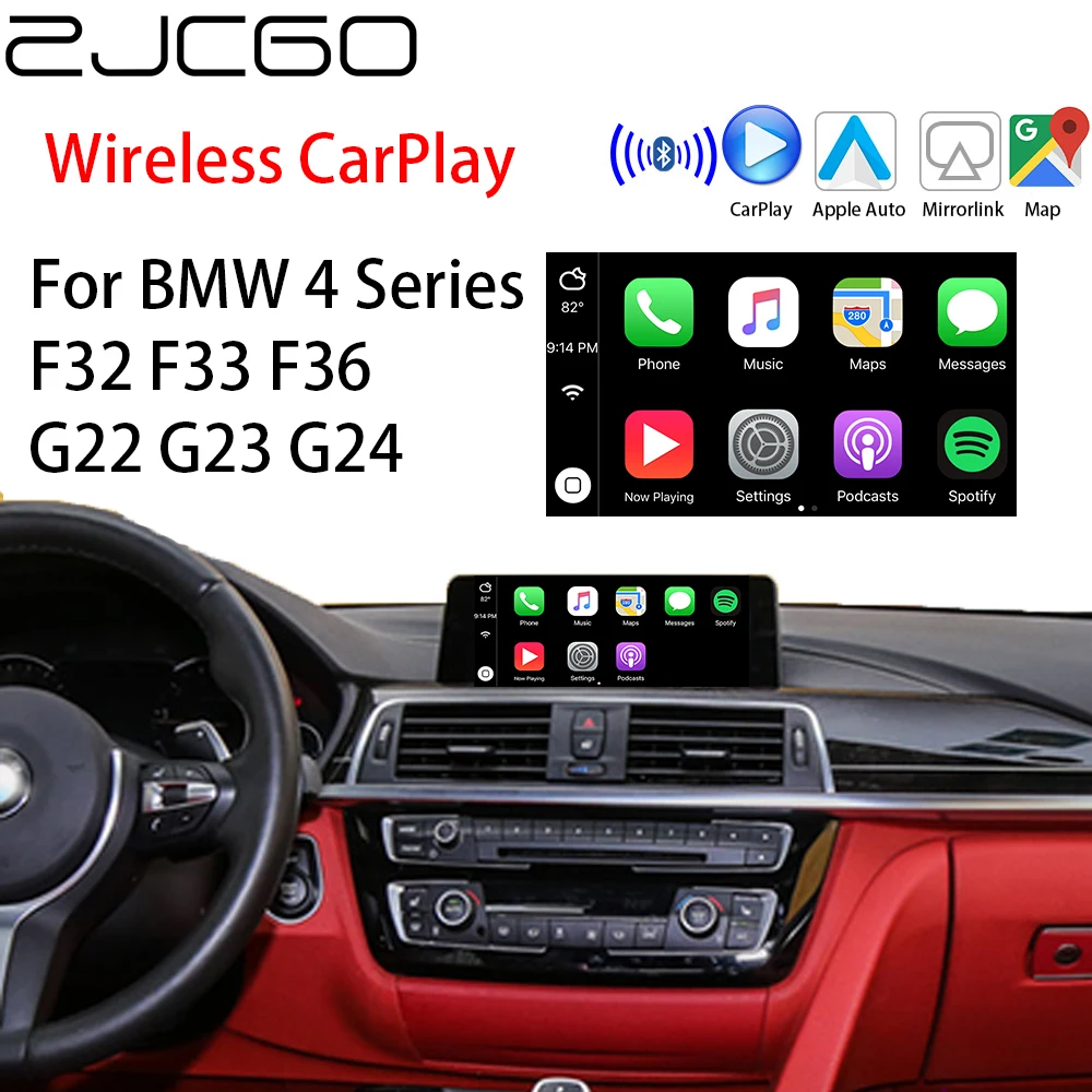 

Беспроводной адаптер ZJCGO для Apple CarPlay Android для BMW 4 серии F32 F33 F36 G22 G23 G24 CIC EVO система NBT