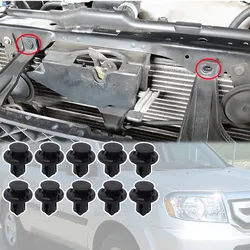10Pcs For Honda Pilot 2003 - 2019 2016 2010 2009 2007 Engine Bay Shield Cowl Clips Wheel Arch Lining Hood Grille Push Fit Rivets