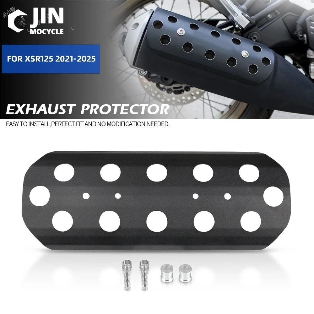 

Motorcycle Accessories Muffler Protector Exhaust Pipe Protective Cover For YAMAHA XSR125 2021 2022 2023 2024 2025 XSR 125 Parts