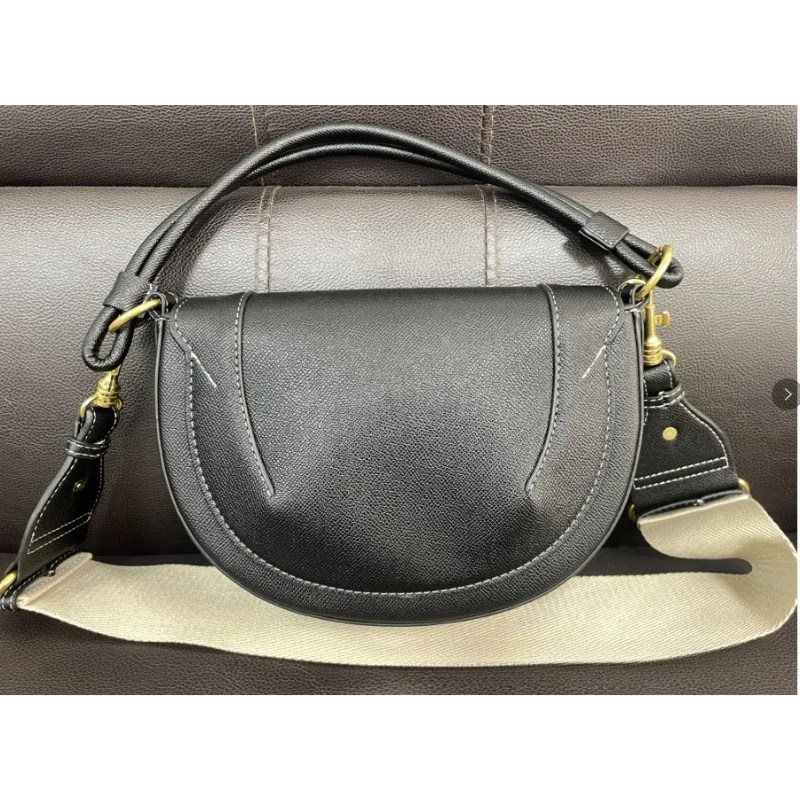 

Легкая роскошная женская новая сумка через плечо, седельная сумка контрастного цвета с верхней строчкой, сумка с откидной крышкой