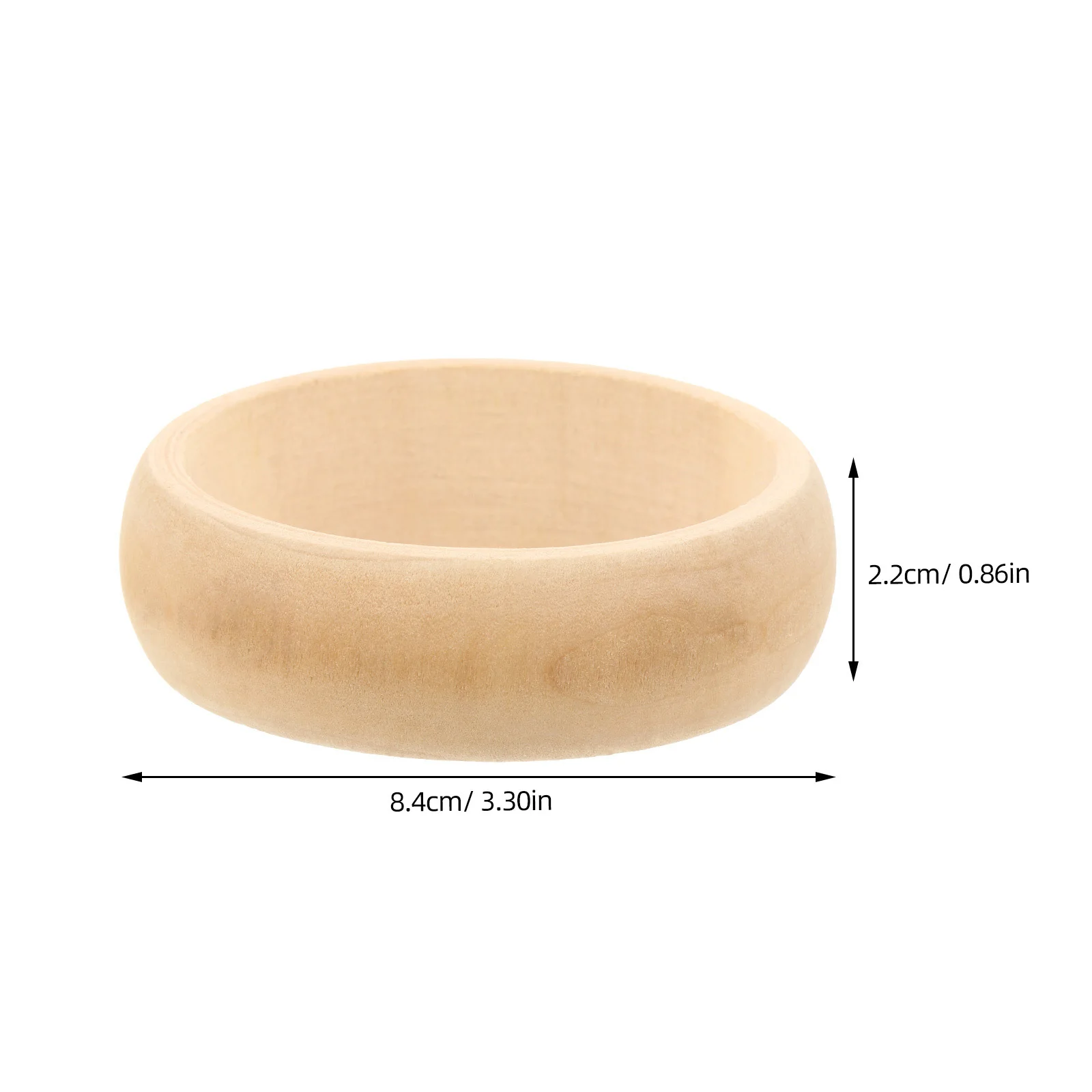 4 шт. необработанное деревянное кольцо, идеальный новый подарок для друзей, семьи и игр, незавершенное деревянное кольцо