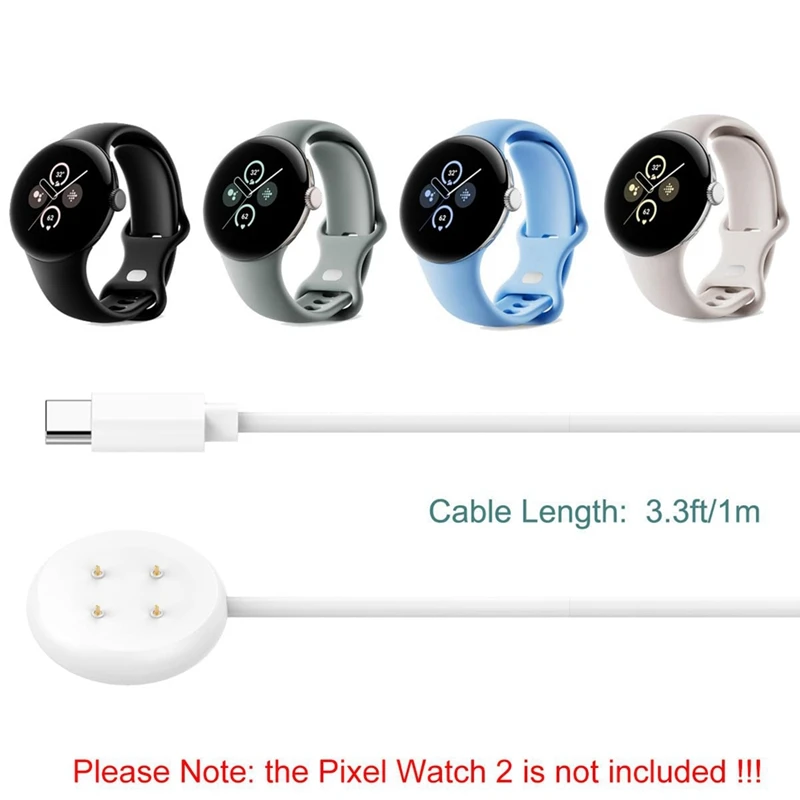 Typ-C-Ladekabel für Google Pixel Watch 2, magnetisches Ladekabel für Pixel Watch 2 Smartwatch