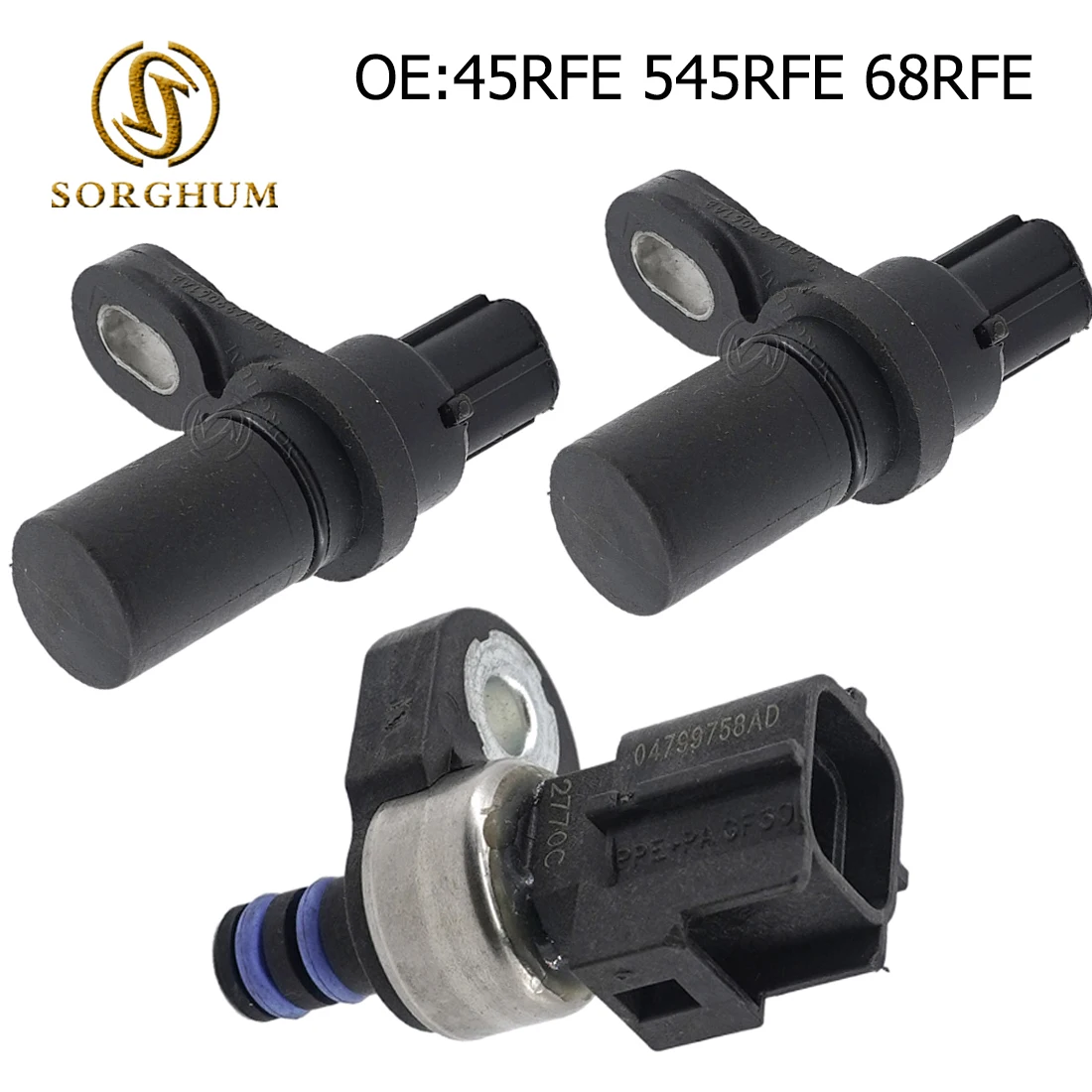 Sorghum OEM 45RFE 545RFE 65RFE 68RFE Line Pressure Transducer Input Output Speed Sensors Kit SET For Dodge Chrysler Jeep 1999-ON