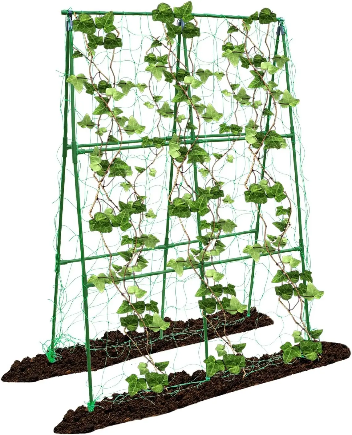 

Компактная А-образная опора для растений (гороха, фасоли и мелких вьющихся растений) - устойчивая к ржавчине, простая в сборке, легкая.