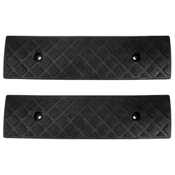 2 Pcs Driveway Ramps Car Guard Cable Vehicle Protector Curb Uphill Pad Rubber Bump Threshold Wheelchairs Loading