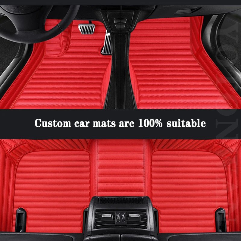 

YOTONWAN Luxury 7D Custom Leather Car Floor Mat For Ford Focus Kuga Ecosport Explorer Mondeo Fiesta Mustang Auto Accessories