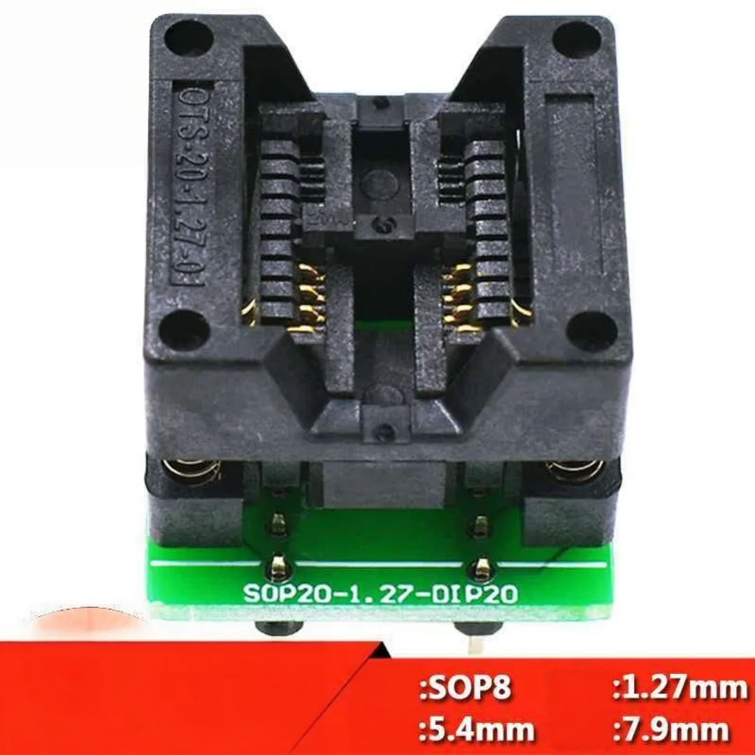SOP8-1.27-5.4x5.4 Chip Test Stand with 7.9mm Pin SOP8 Burn Test Fixture