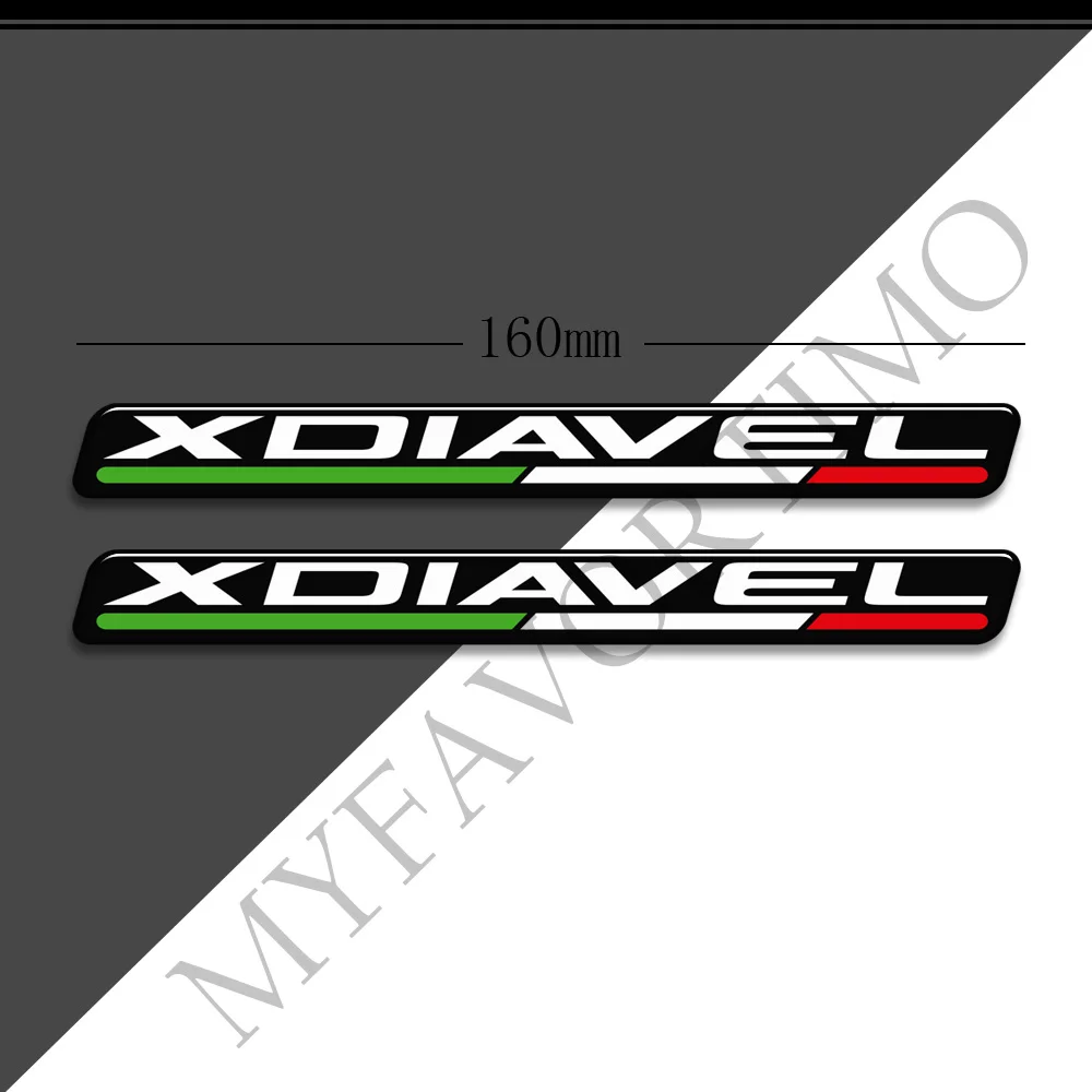 Untuk Ducati XDiavel S X Diavel 3D stiker sepeda motor bantalan tangki Kit minyak bahan bakar Gas stiker pelindung sepatbor Fairing lutut