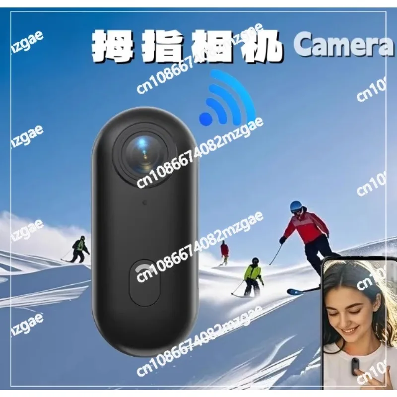 New 4K/1080P WIFI Thumb Camera H.265 Magnetic Mount 30m Waterproof Action Camera