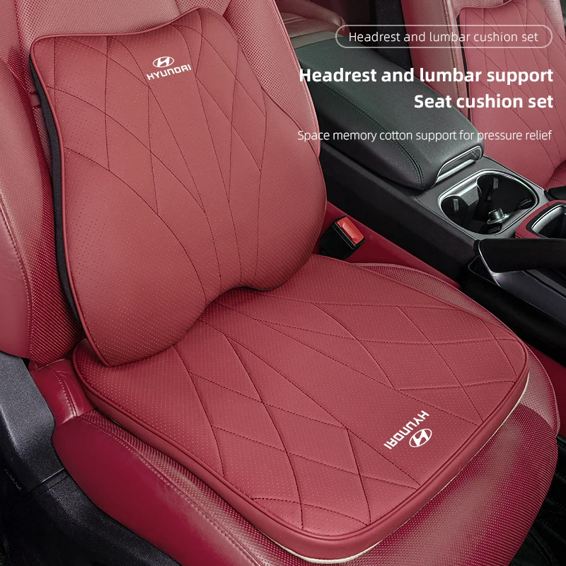 Head Pillow Car Neck Support Auto Seat Covers Headrest For Hyundai Genesis N-LINE I10 I20 I30 I40 IX20 IX35 Kona Getz Veloster