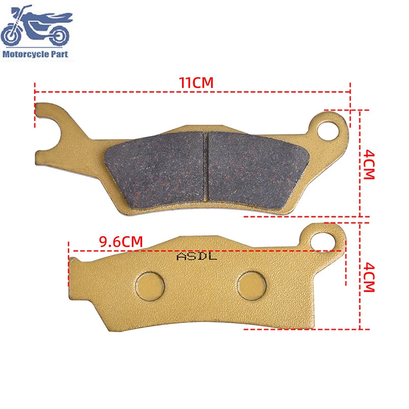 Pastillas de freno delantero de motocicleta para CAN AM Renegade 570 EFI T3 Outlander 650 Max Pro Renegade 800 1000 R XXC Outlander 850 EFI