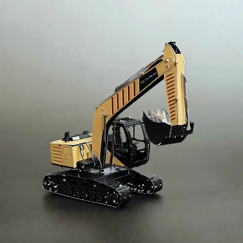 

Hot Sale Excavator 3D Metal Puzzle Full Stainless Steel No Glue DIY Assembly Model Desktop Ornament Gift for Adults Hobbyists
