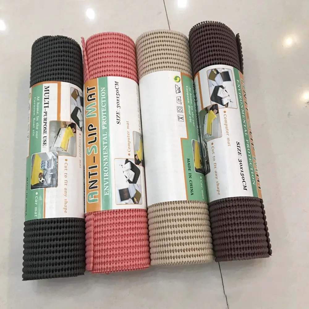 Home kitchen Carpet Non Slip Grip Mat Moisture Proof Multi Purpose Cabinet Tableware Liner Breathable Mat PVC Drawer Cushion