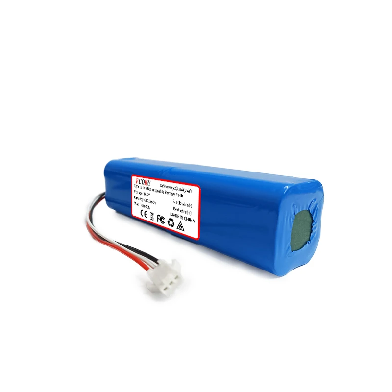 Imagem -04 - Bateria 4inr19 662 para Robot Aspirador de pó com sm Fios Plug por Favor Verifique o Seu Plugue de Bateria Novo H18650ch4s2p 14.4v 6800mah