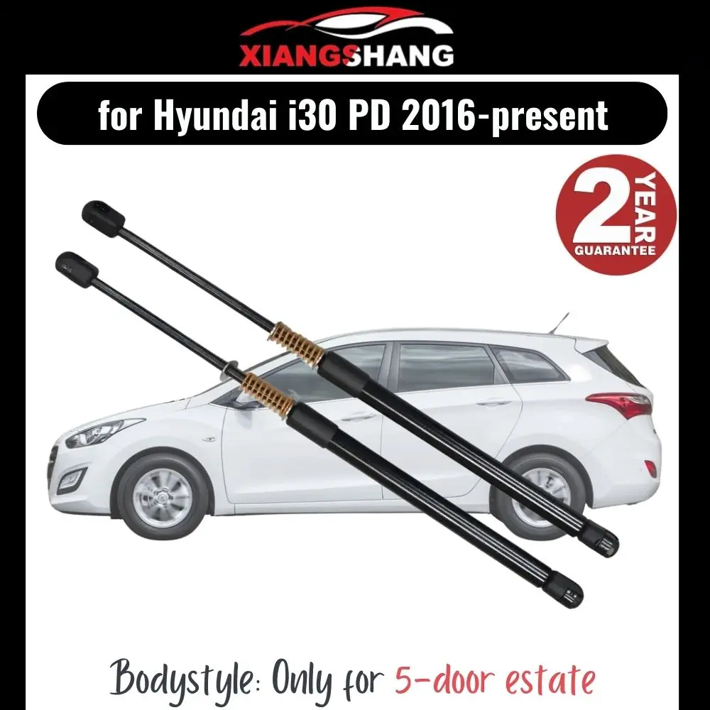 2pcs Rear Tailgate Damper for Hyundai i30 Wagon (PD) Estate 2016-present Tailgate WITH SPRING Trunk Boot Gas Charged Gas Struts