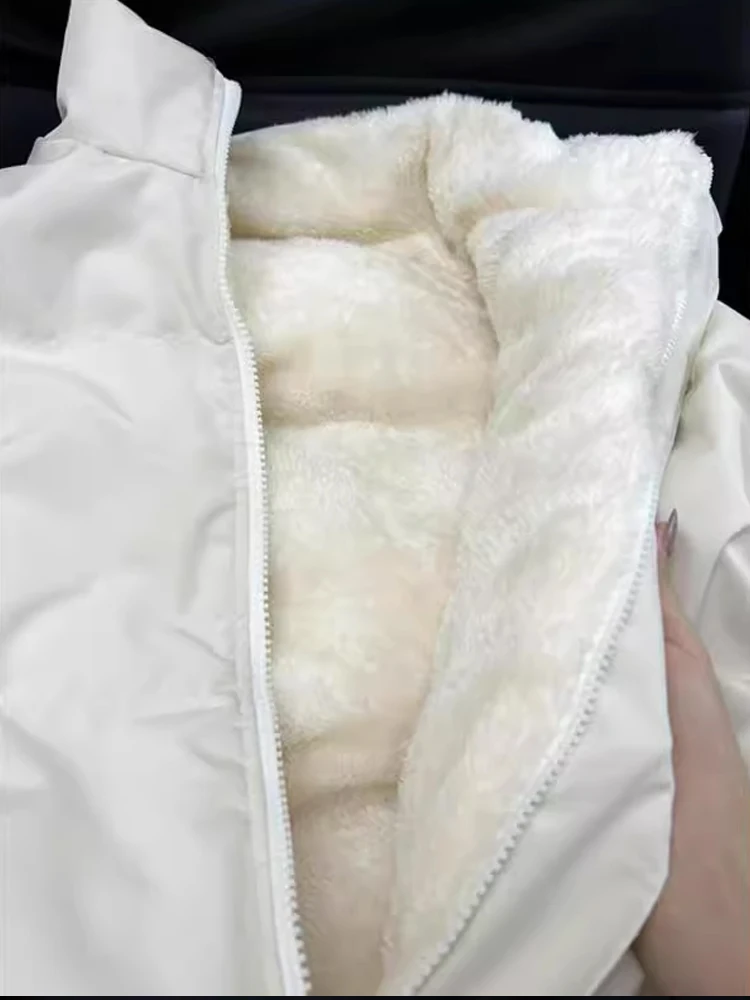 Męska kurtka zimowa Thiened z bawełny, ocieplana polarem Northeastern Lamb, ciepła, do noszenia w temperaturach poniżej zera, odzież wierzchnia na zimę.