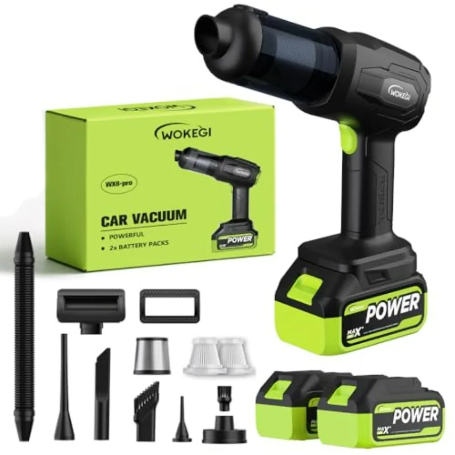 

Ручной автомобильный пылесос, беспроводной, портативный автомобильный пылесос с высокой мощностью 40000 Па и всасыванием, мощная ручная пыль 4-в-1