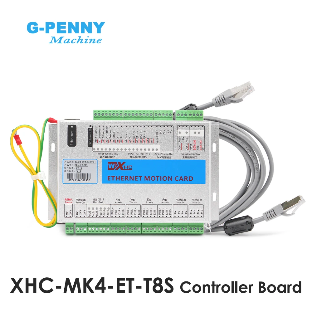 XHC Ethernet 3/4/6 Axis XHC-MK4-ET-T8S CNC Motion Control Card In-line tool changing motion control card